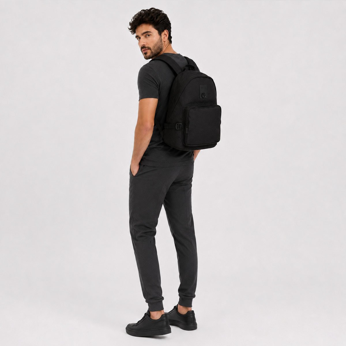 Mochila Aramis Canva Preta Preto 2