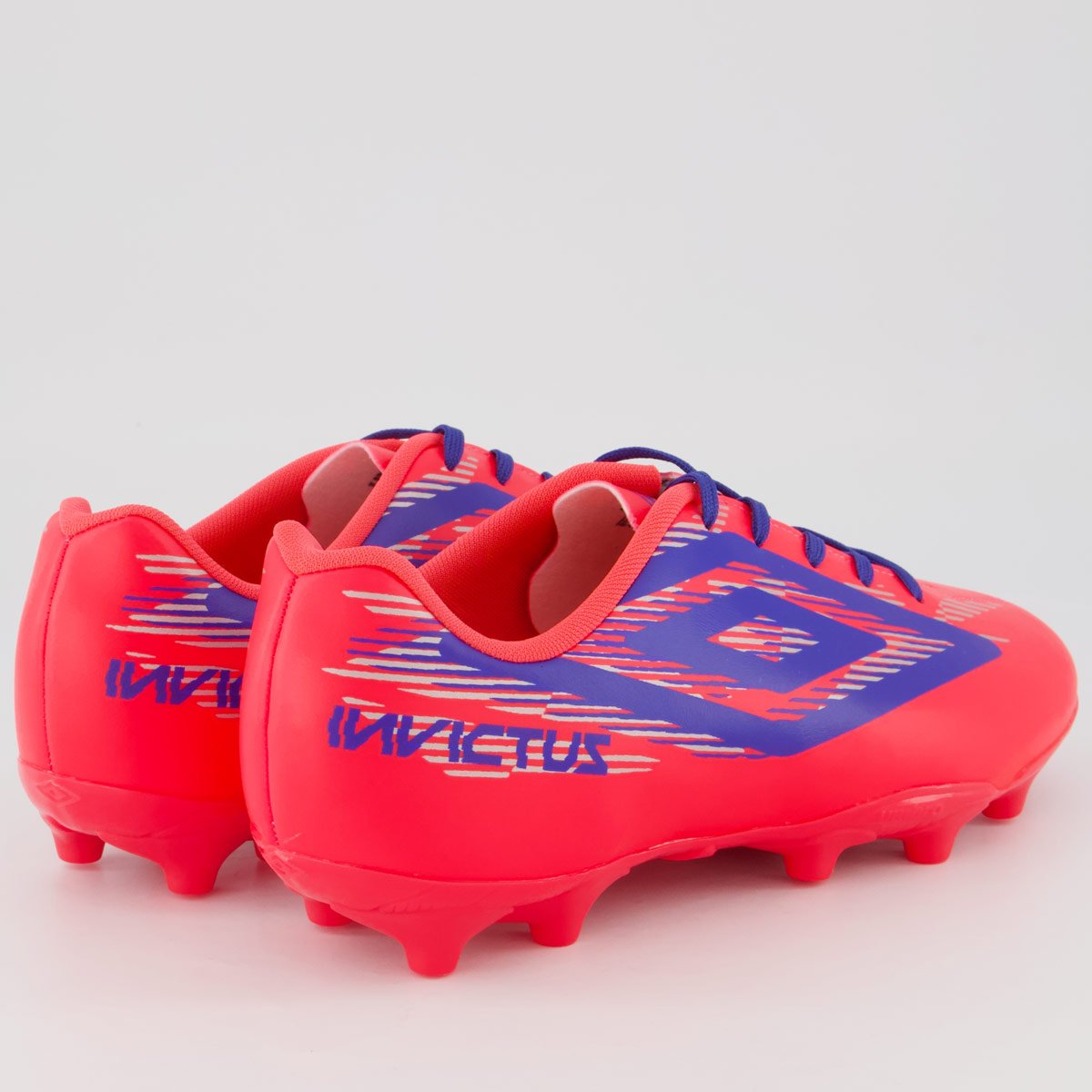 Chuteira Umbro Invictus Campo Rosa e Azul Rosa/Azul 3