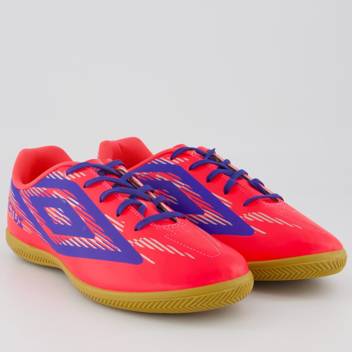 Chuteira Umbro Invictus Futsal Rosa e Azul Rosa/Azul 2