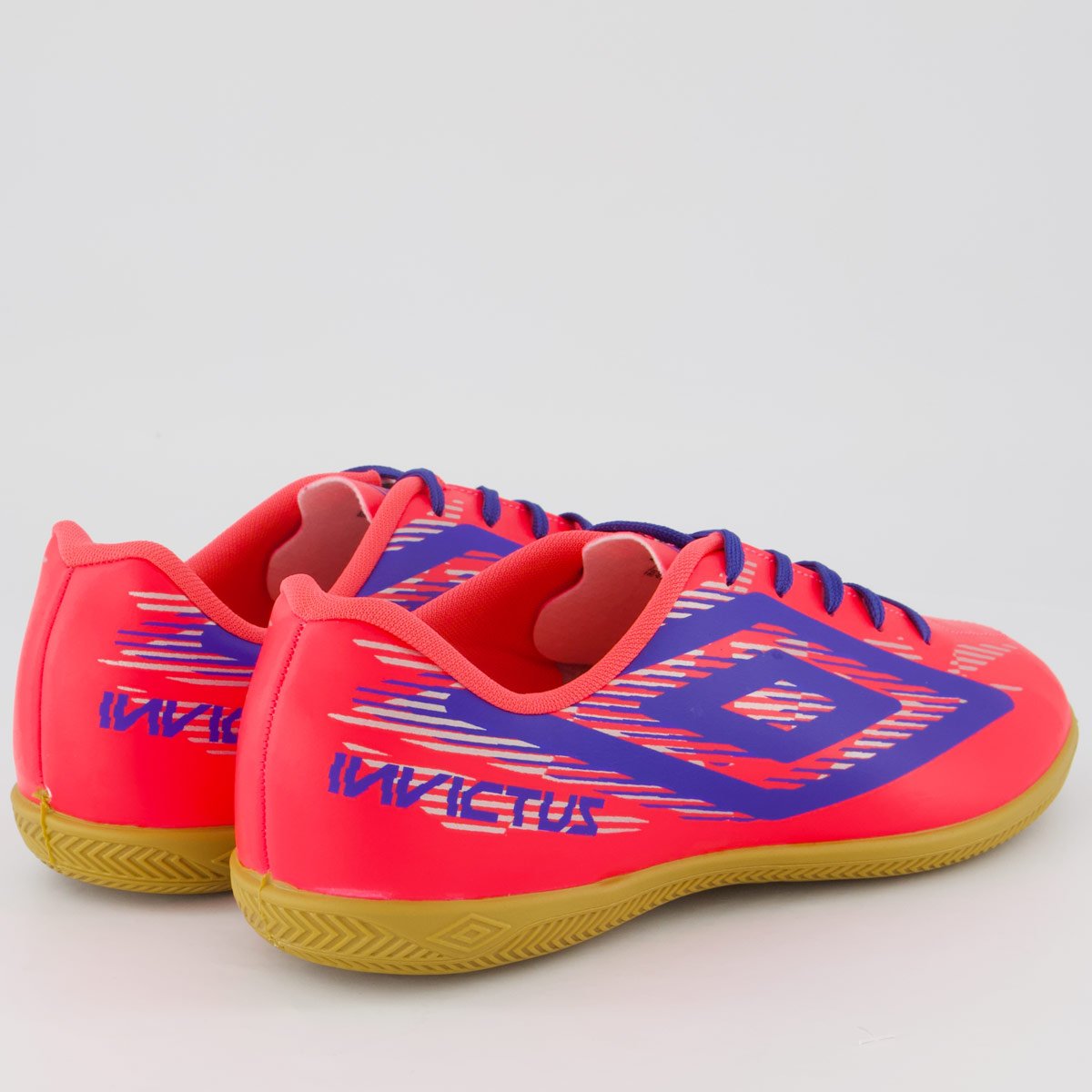 Chuteira Umbro Invictus Futsal Rosa e Azul Rosa/Azul 3