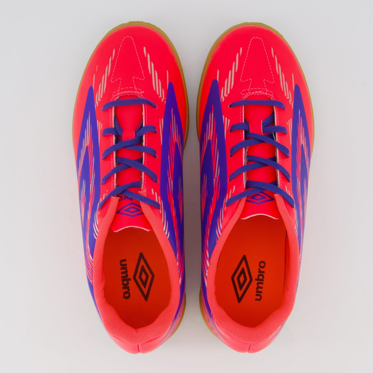 Chuteira Umbro Invictus Futsal Rosa e Azul Rosa/Azul 4