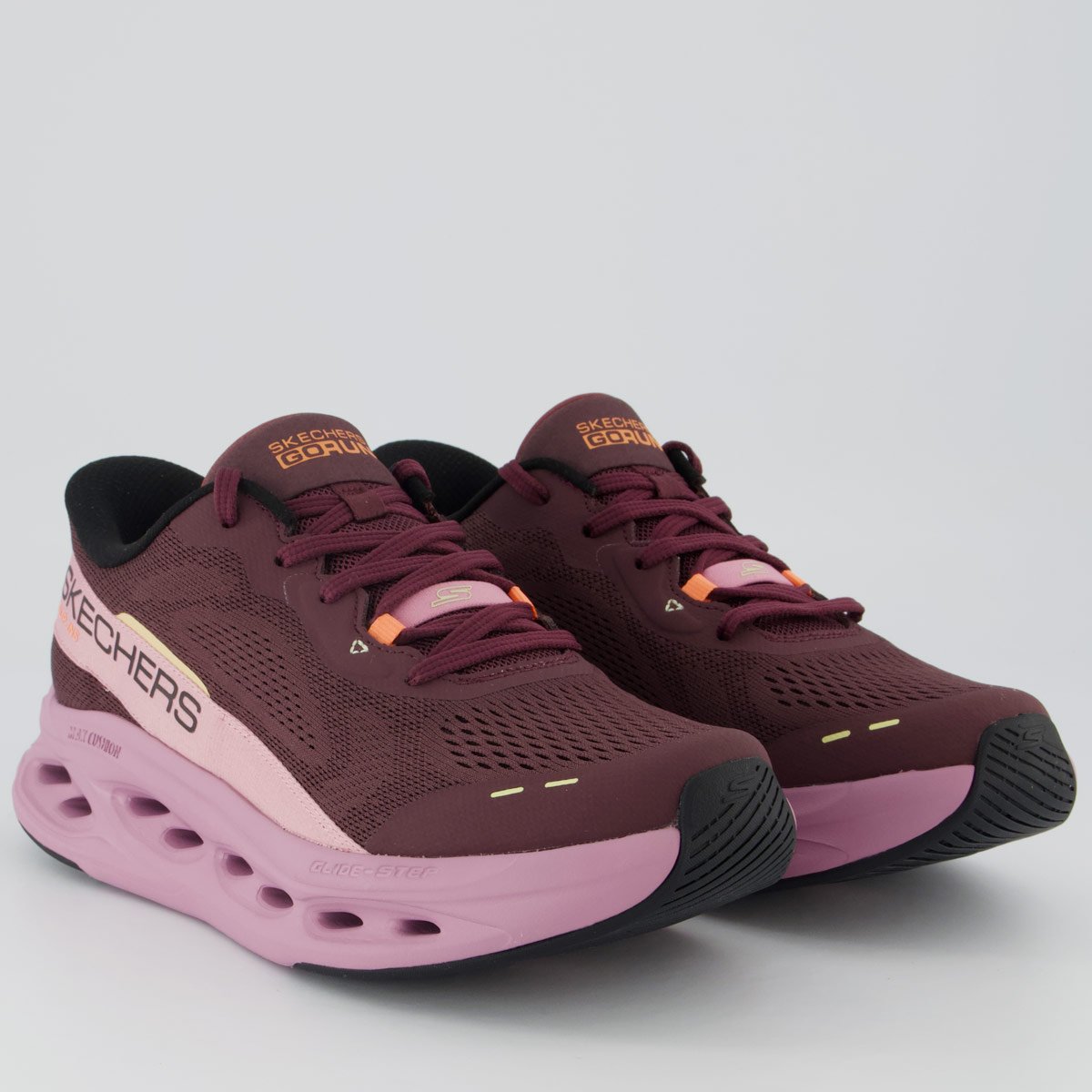 Tênis Skechers Max Cushioning Glide-Step Feminino Bordô Bordô 2
