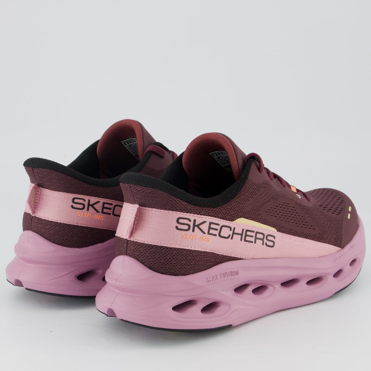 Tênis Skechers Max Cushioning Glide-Step Feminino Bordô Bordô 3