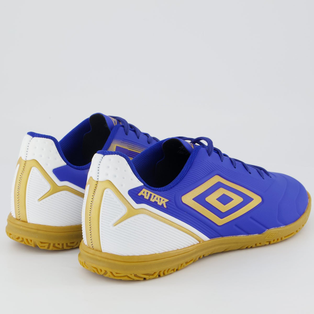 Chuteira Umbro Attak III Futsal Azul e Branca Azul/Branco 3