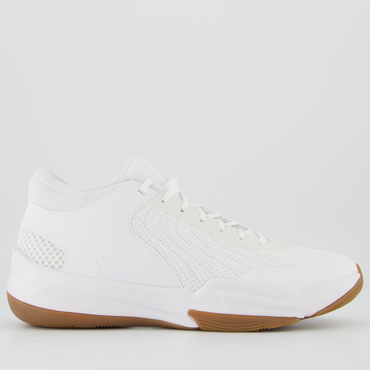 Tênis Puma Court Pro 2 Branco e Marrom
