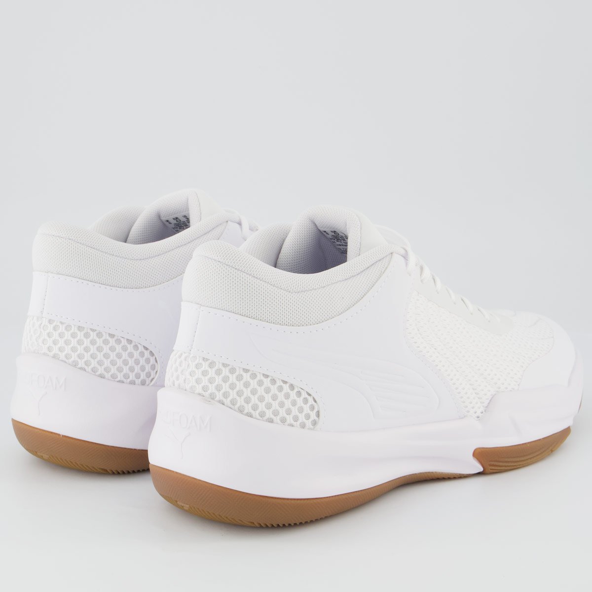 Tênis Puma Court Pro 2 Branco e Marrom Branco 3