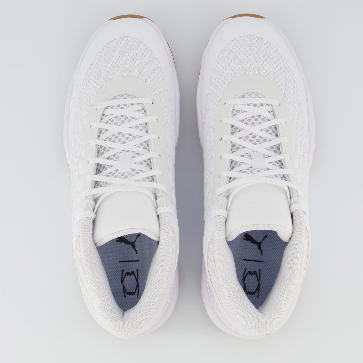 Tênis Puma Court Pro 2 Branco e Marrom Branco 4
