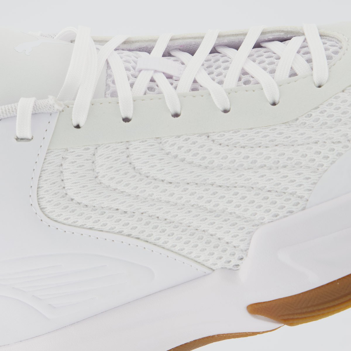 Tênis Puma Court Pro 2 Branco e Marrom Branco 7