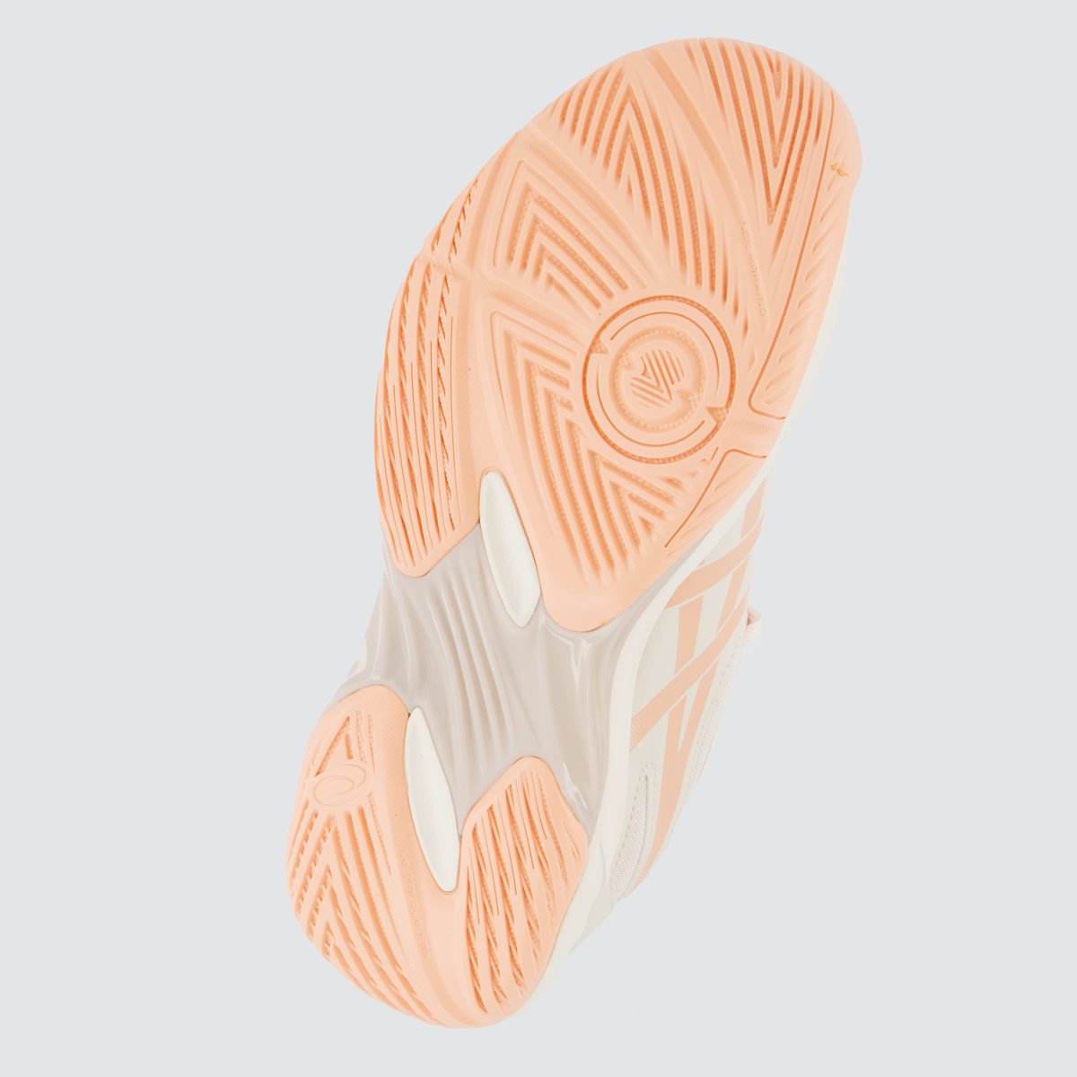 Tênis Asics Gel Rocket 12 Feminino Off-White e Rose Off White 5