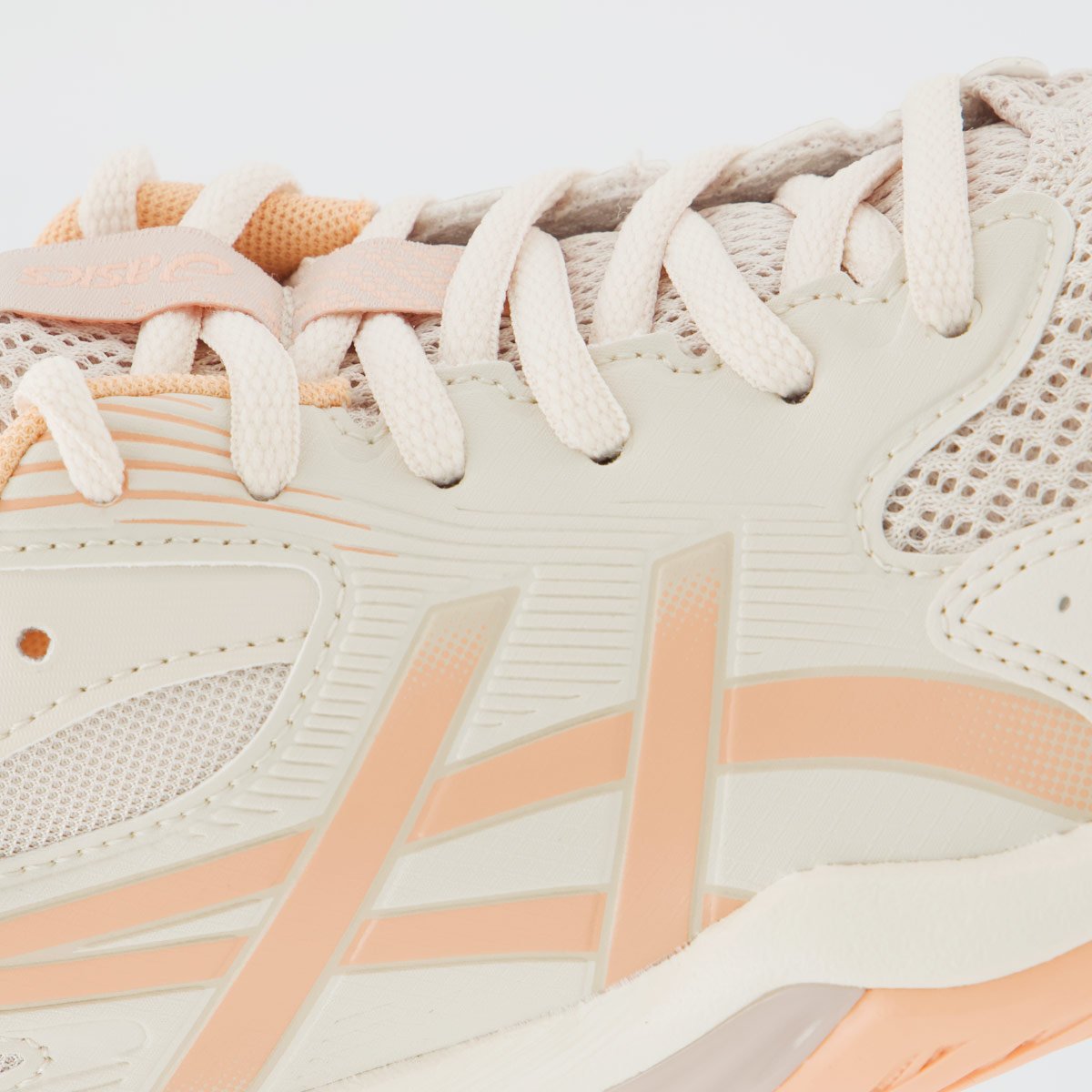 Tênis Asics Gel Rocket 12 Feminino Off-White e Rose Off White 7