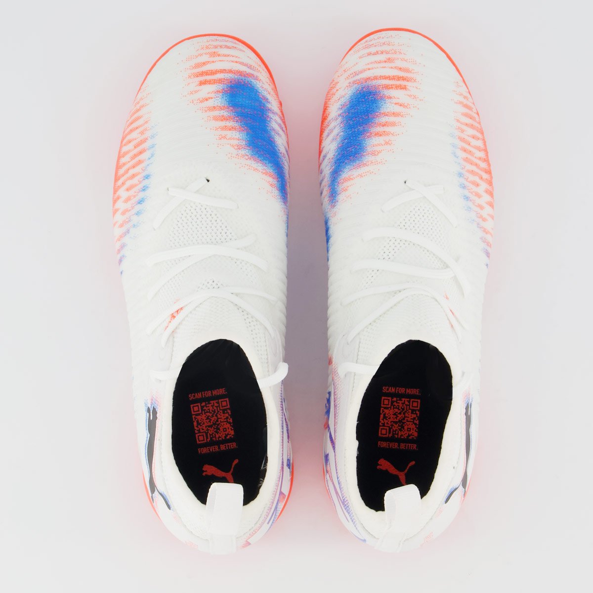 Chuteira Puma Future 8 Match TT + MID Society Juvenil Branca Branco 4