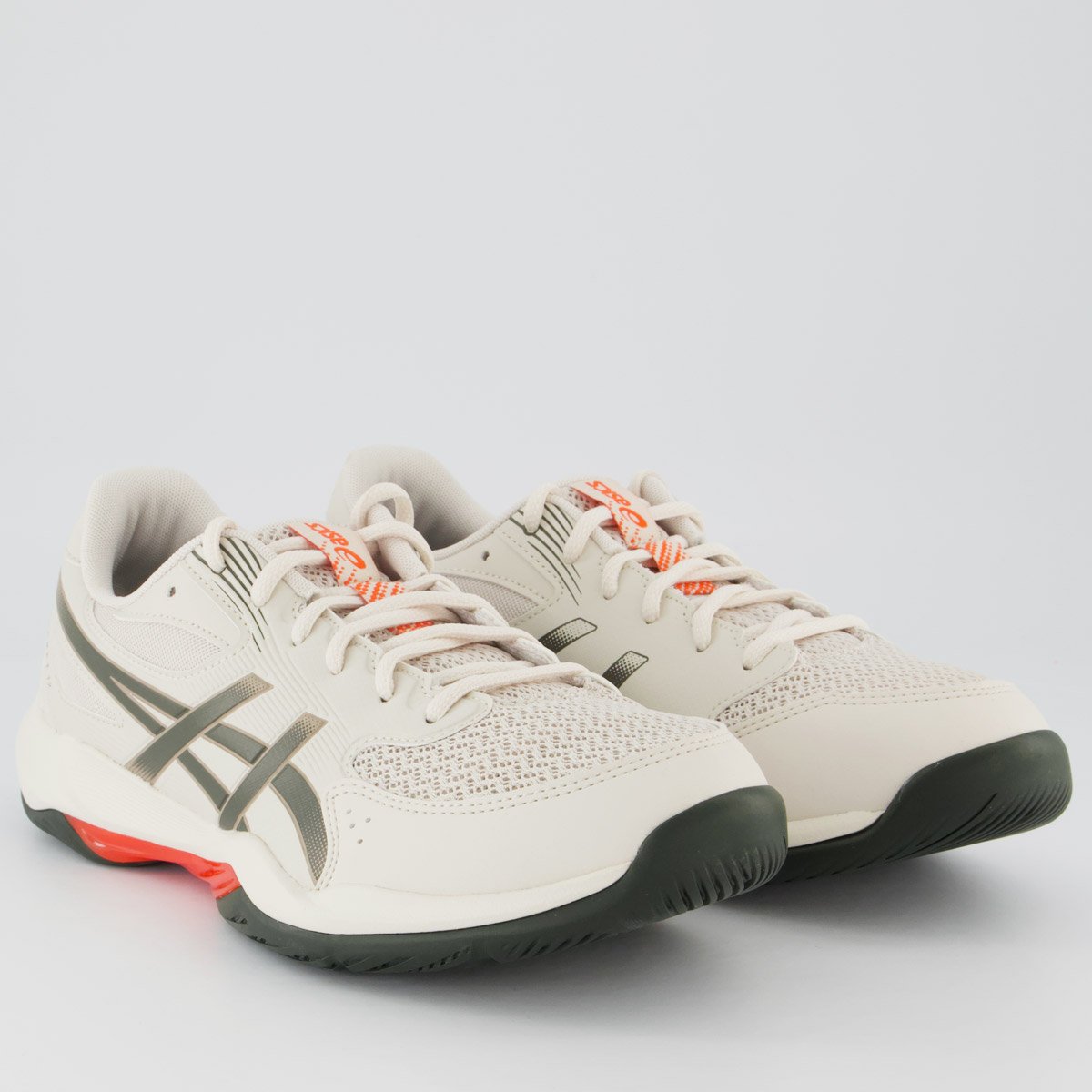 Tênis Asics Gel Rocket 12 Branco e Laranja Branco 2