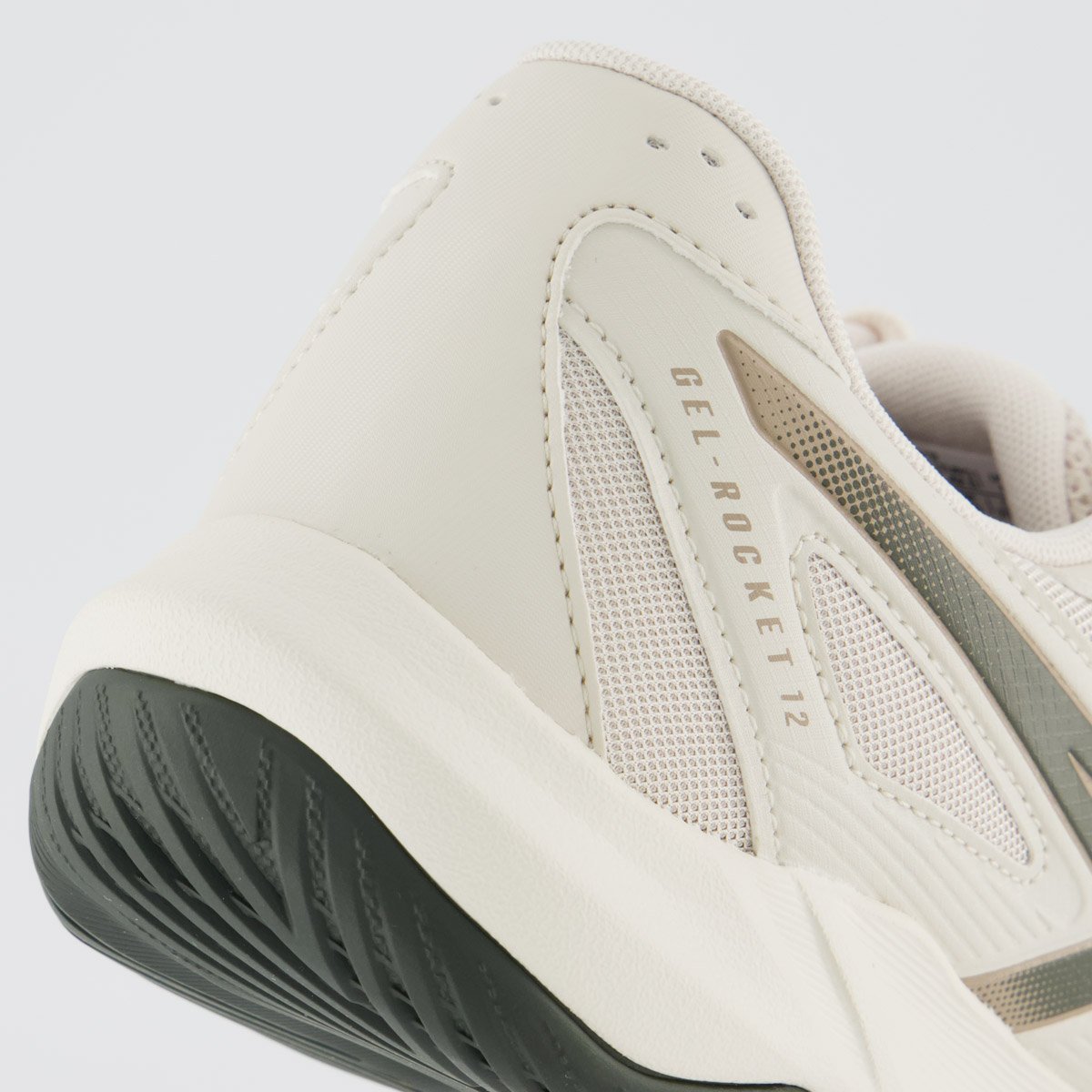 Tênis Asics Gel Rocket 12 Branco e Laranja Branco 6