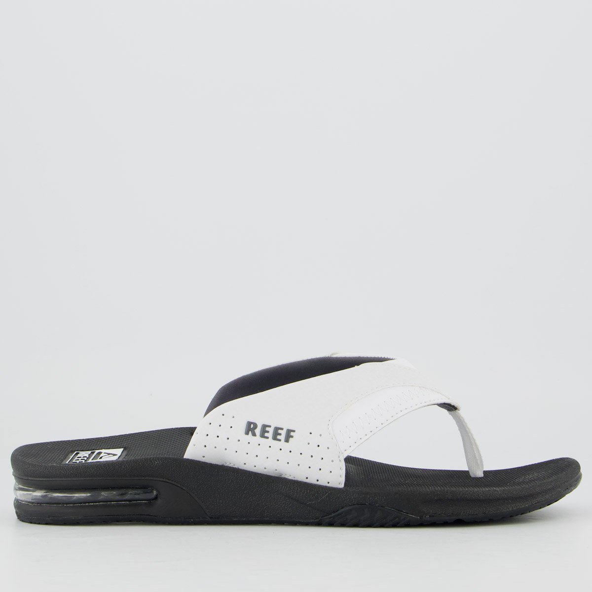 Chinelo Reef Mick Fanning Preto e Branco Preto/Branco 2