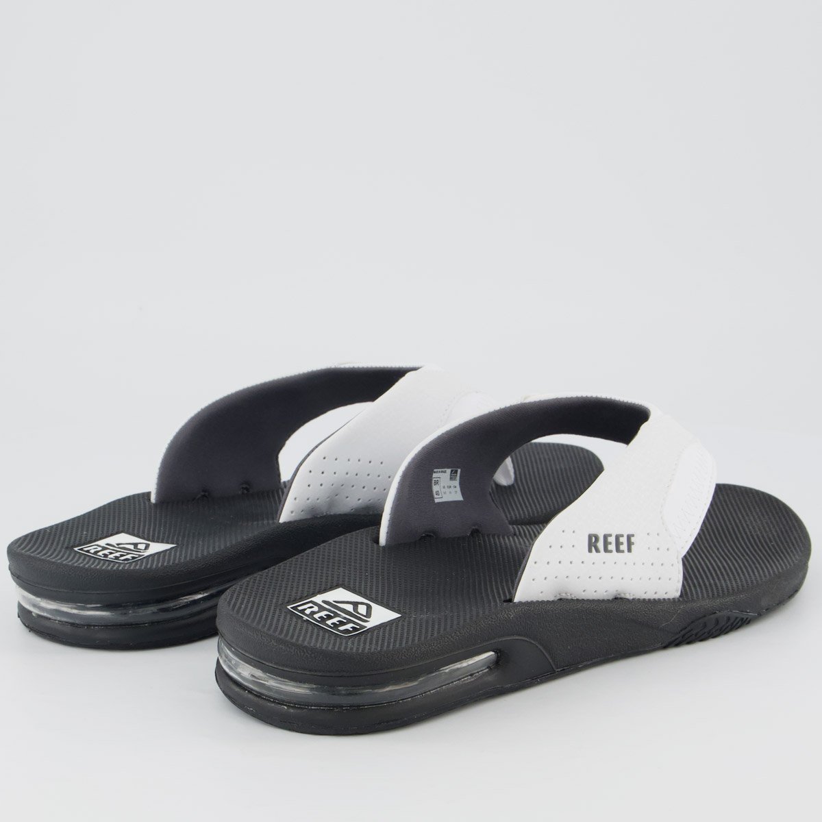 Chinelo Reef Mick Fanning Preto e Branco Preto/Branco 4