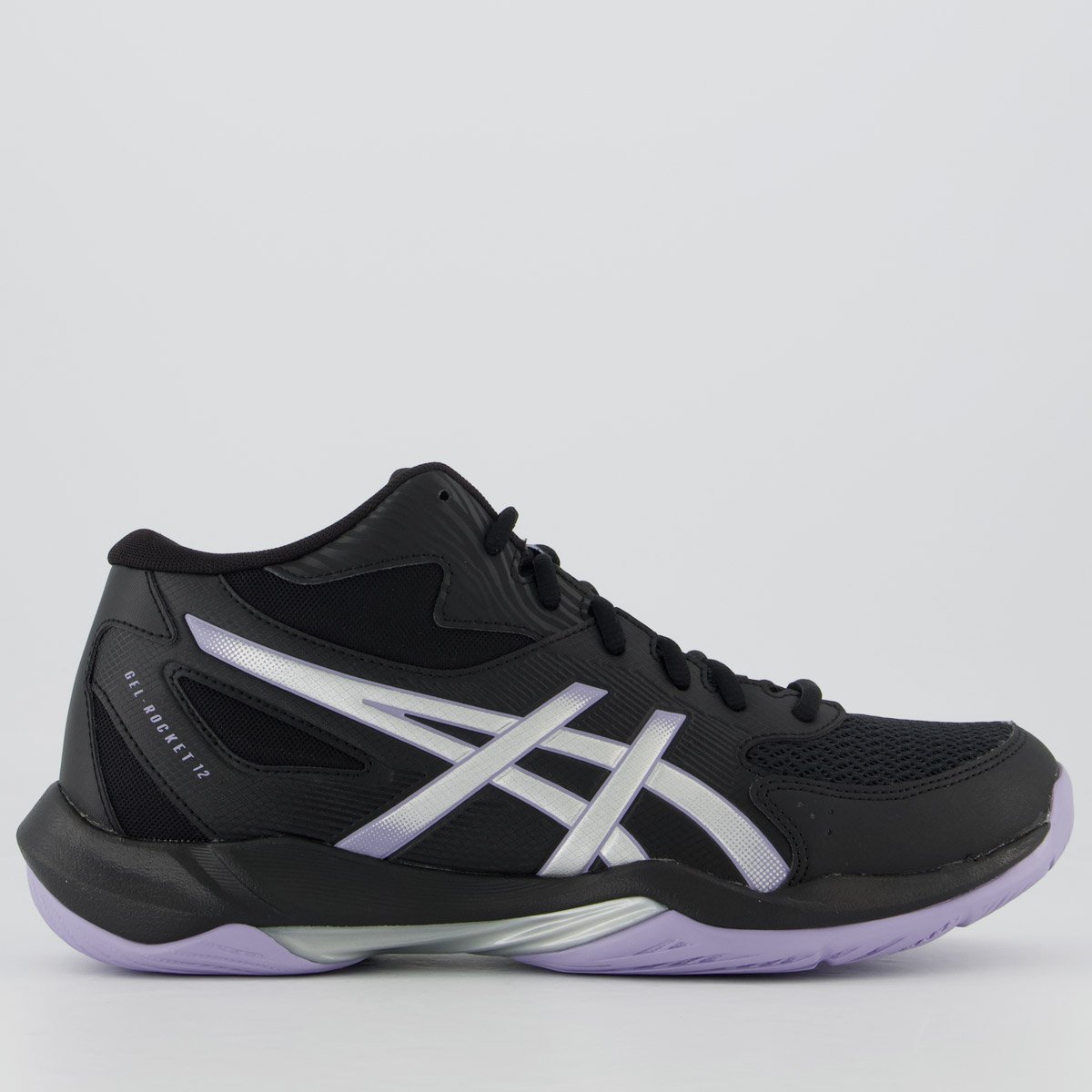 Tênis Asics Gel Rocket MT 12 Preto e Lilás