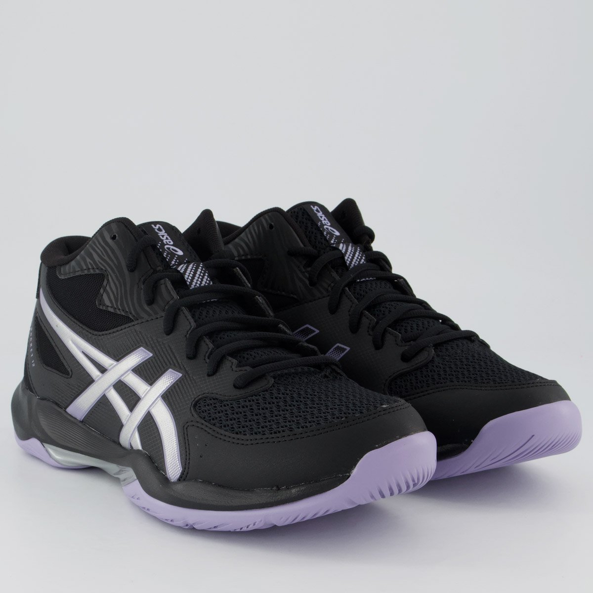 Tênis Asics Gel Rocket MT 12 Preto e Lilás Preto 2