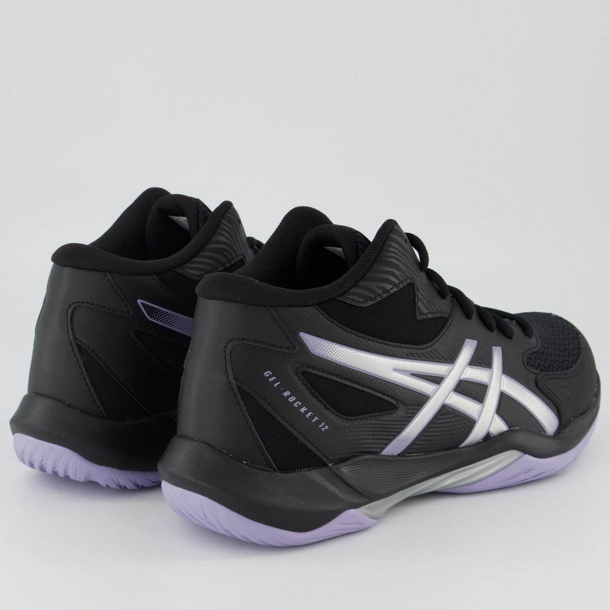 Tênis Asics Gel Rocket MT 12 Preto e Lilás Preto 3