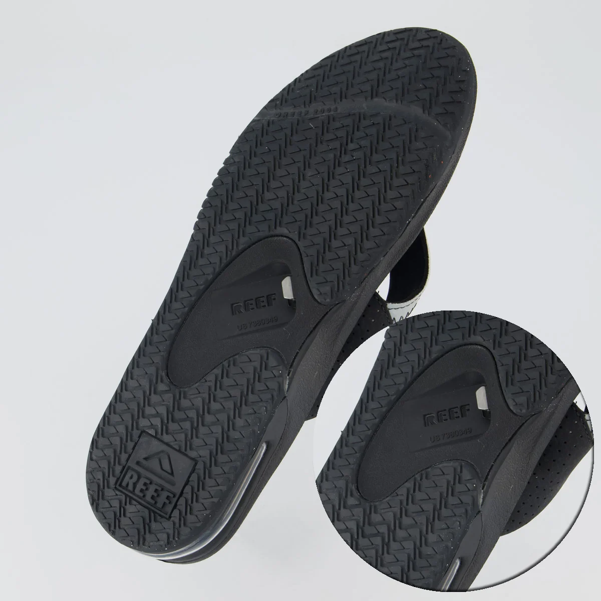 Chinelo Reef Mick Fanning Reflective Preto Preto 5