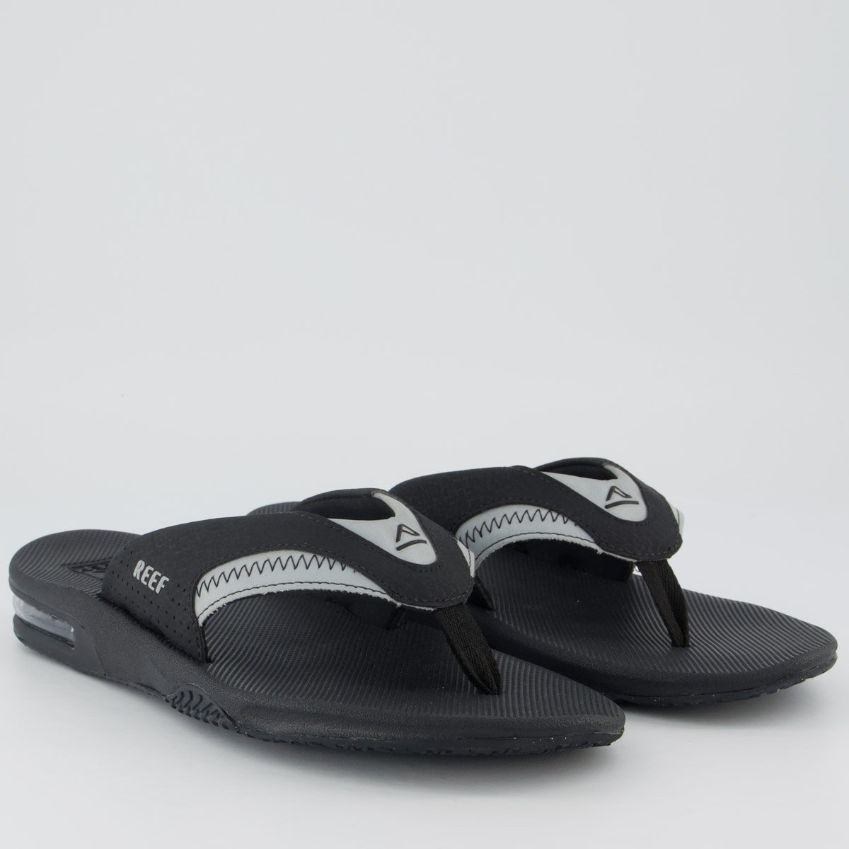 Chinelo Reef Mick Fanning Reflective Preto Preto 3