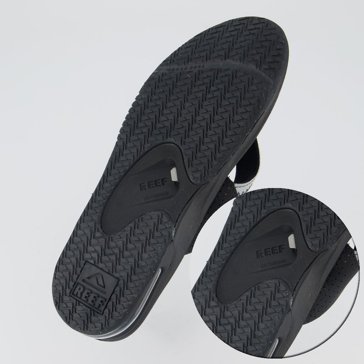 Chinelo Reef Mick Fanning Reflective Preto Preto 5