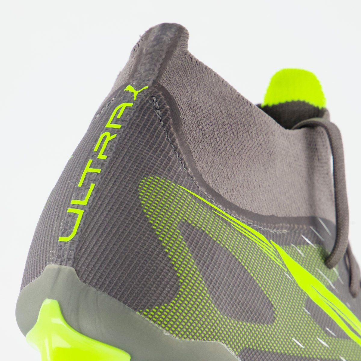 Chuteira Puma Ultra 5 Match+ Campo Cinza e Verde Cinza 6