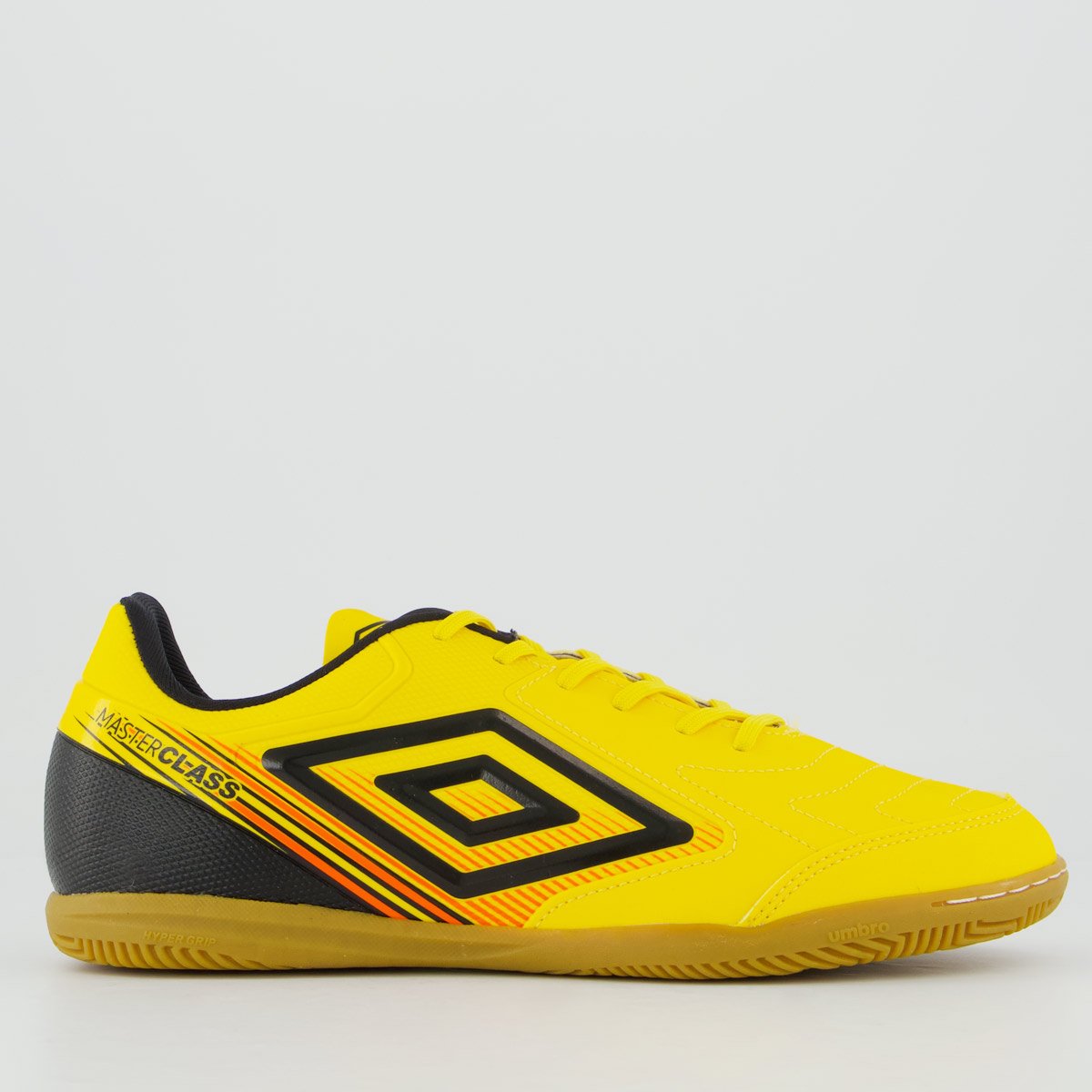 Chuteira Umbro Master Class Club Futsal Amarela e Preta