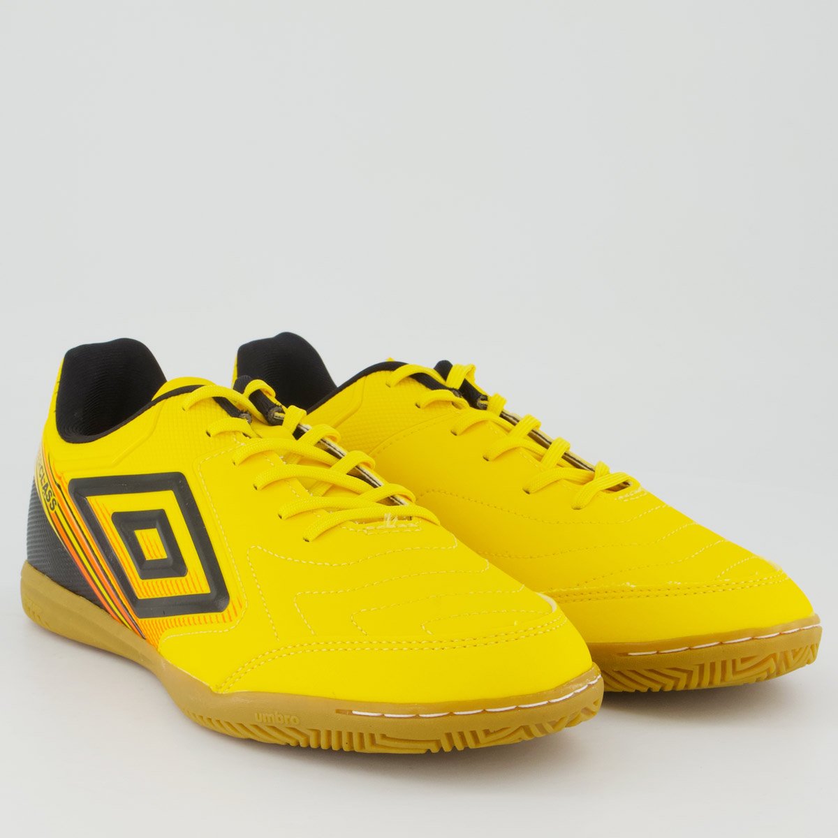 Chuteira Umbro Master Class Club Futsal Amarela e Preta Amarelo 2