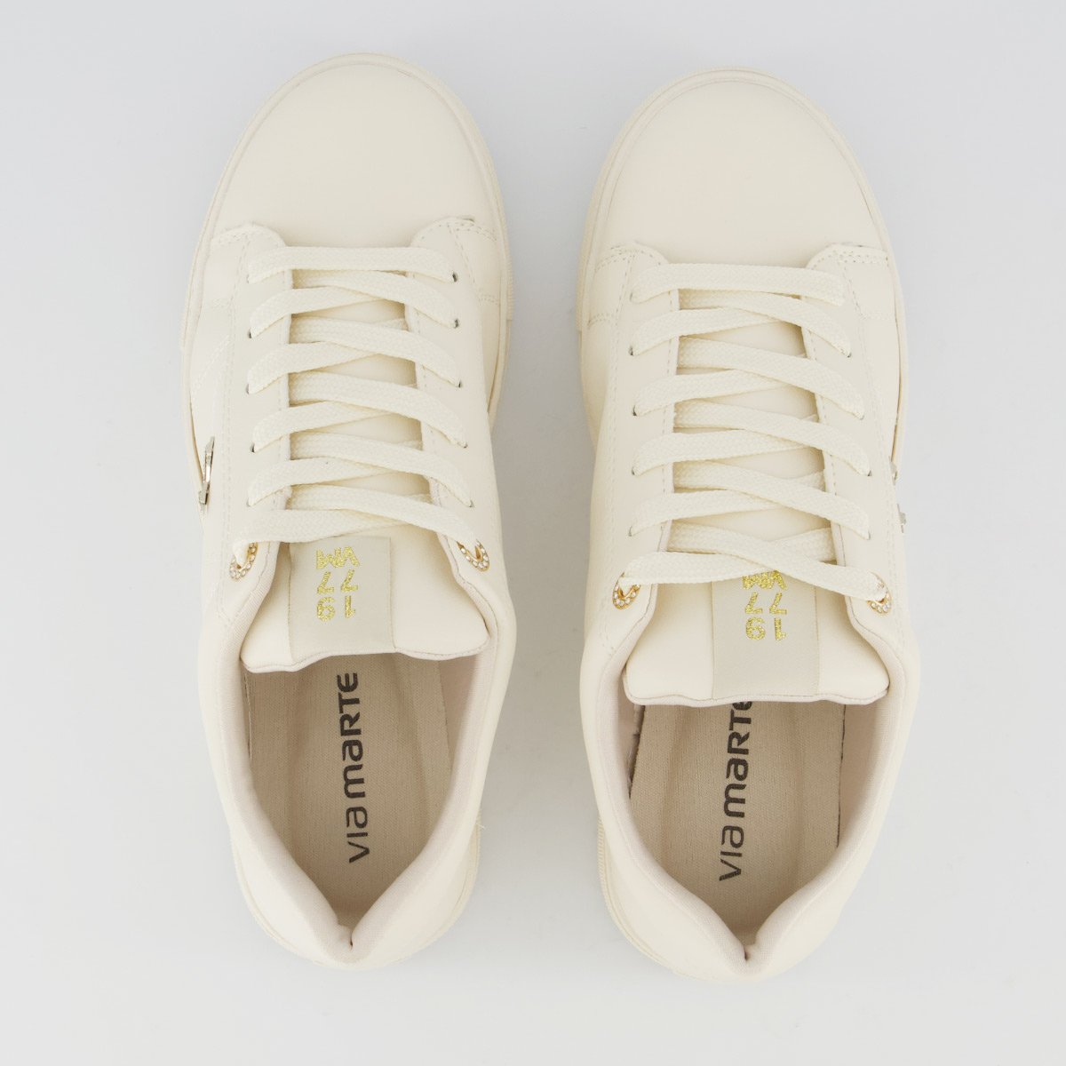 Tênis Via Marte V138 Feminino Off-White Off White 4