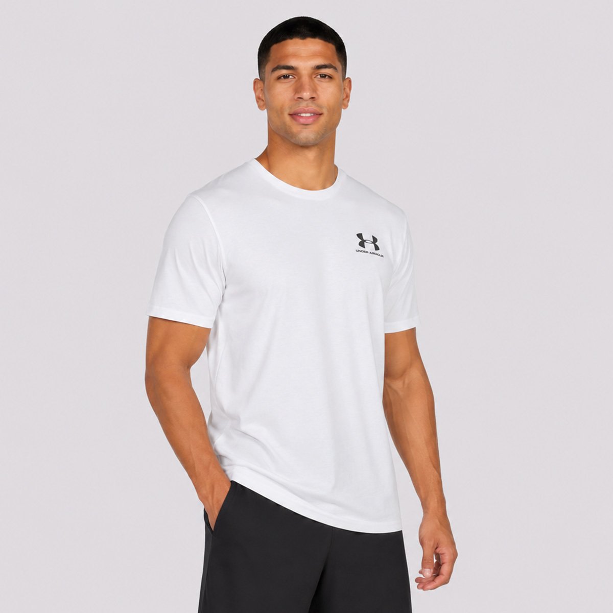 Camiseta Under Armour Sportstyle LC SS Branca Branco 2