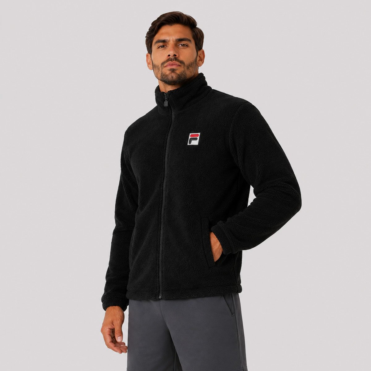 Jaqueta Fila Drip Preto Preto 3