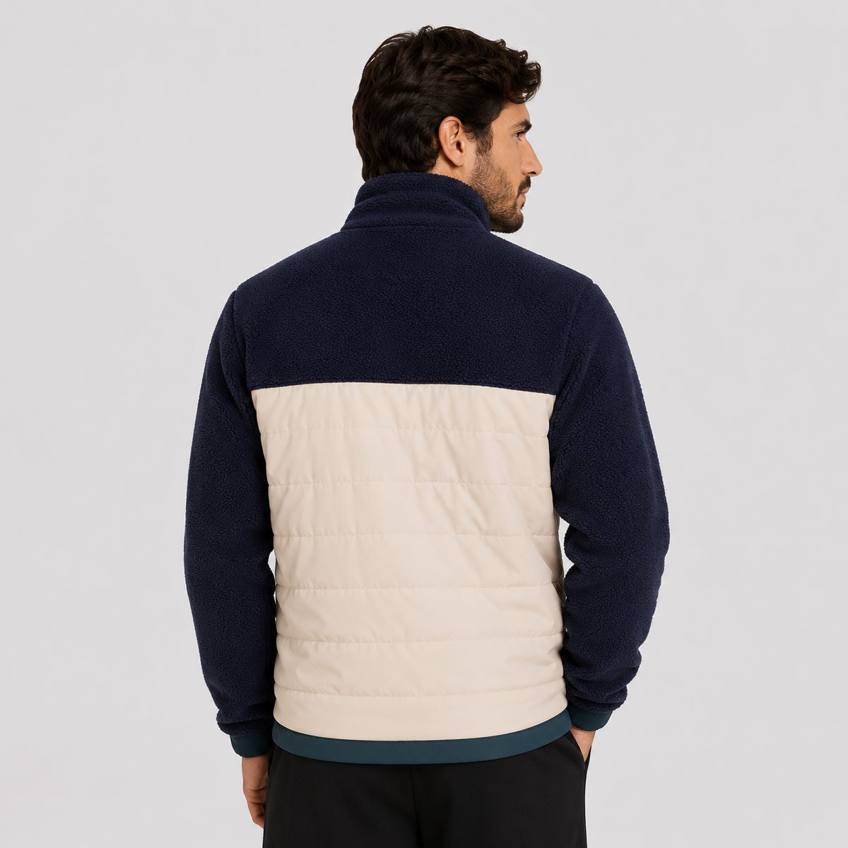 Jaqueta Fila Outer Mix Marinho e Bege Azul/Bege 4