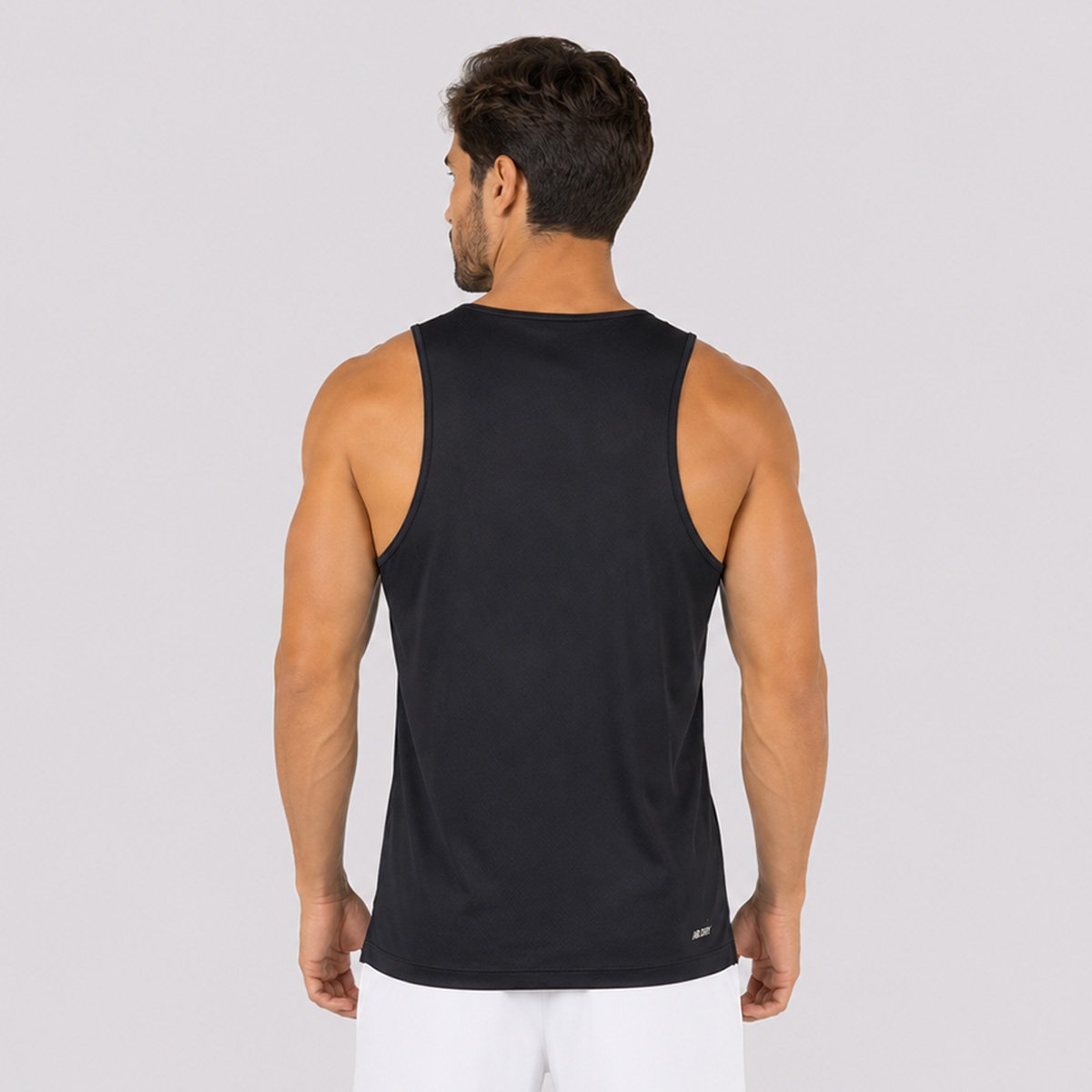 Regata New Balance Sport Essentials Logo Preta Preto 4