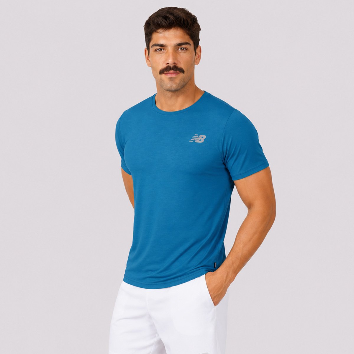 Camiseta New Balance Active Logo Azul Azul 2