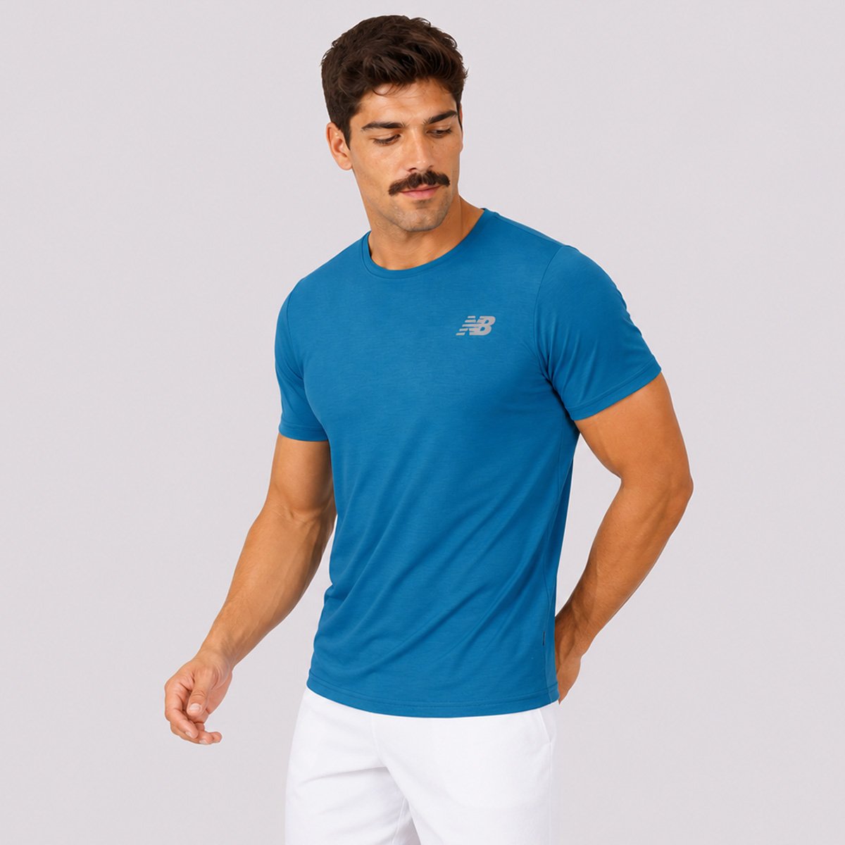 Camiseta New Balance Active Logo Azul Azul 3