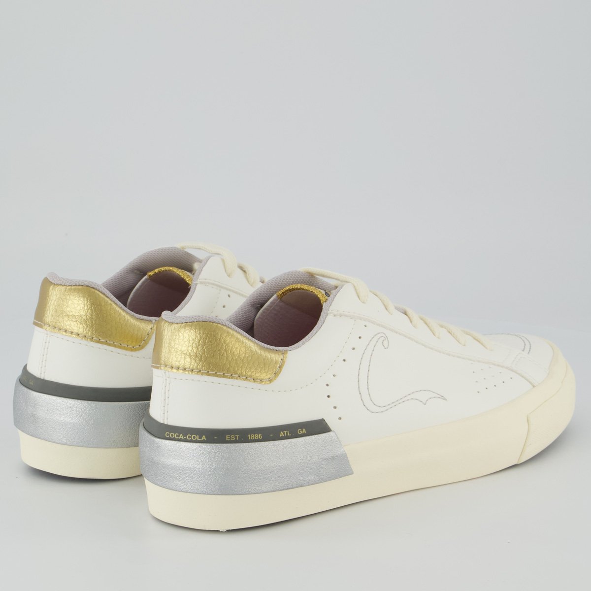 Tênis Coca Cola Lavine Town Feminino Branco Branco 3