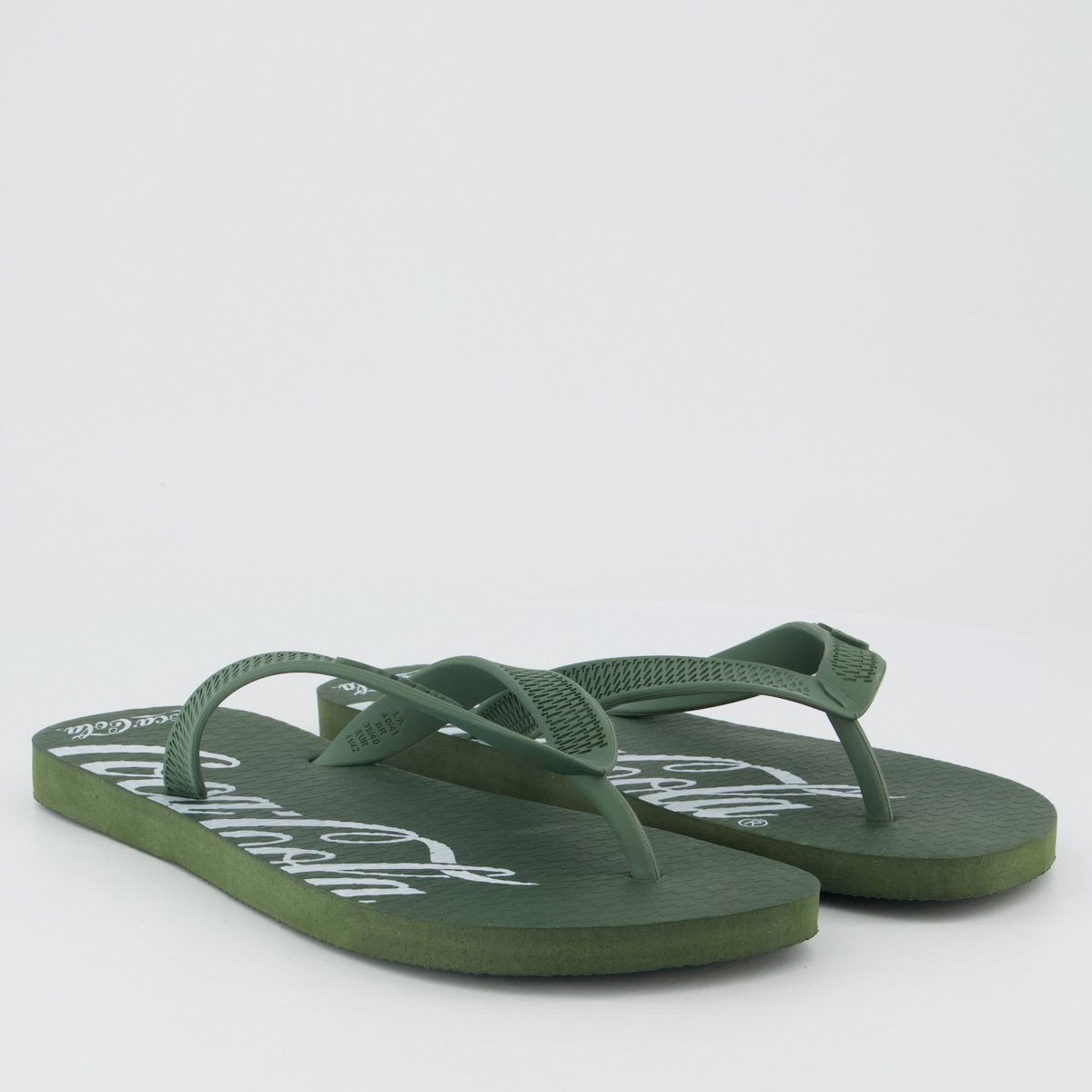 Chinelo Coca Cola Spencerian Verde Verde 3