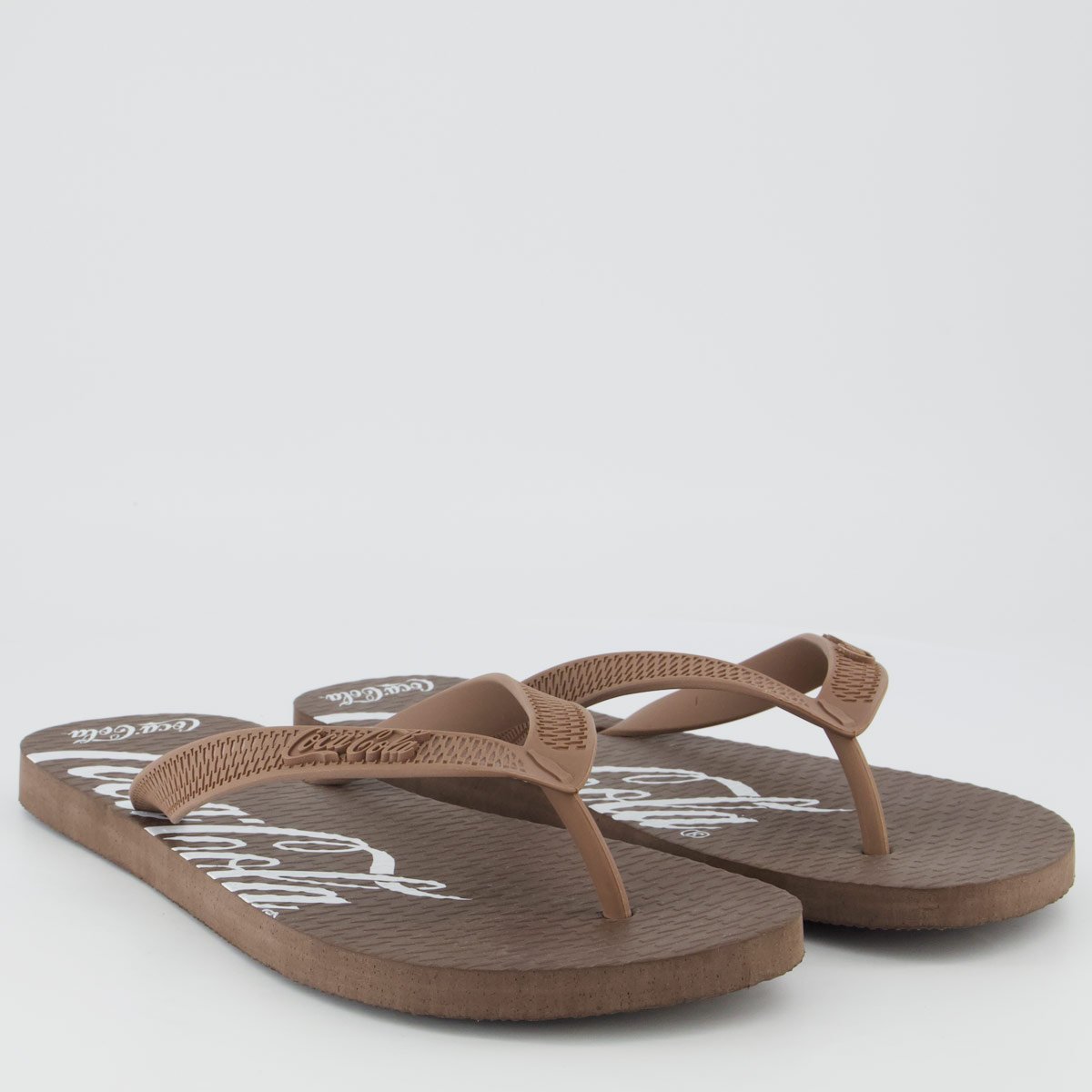 Chinelo Coca Cola Spencerian Marrom Marrom 3