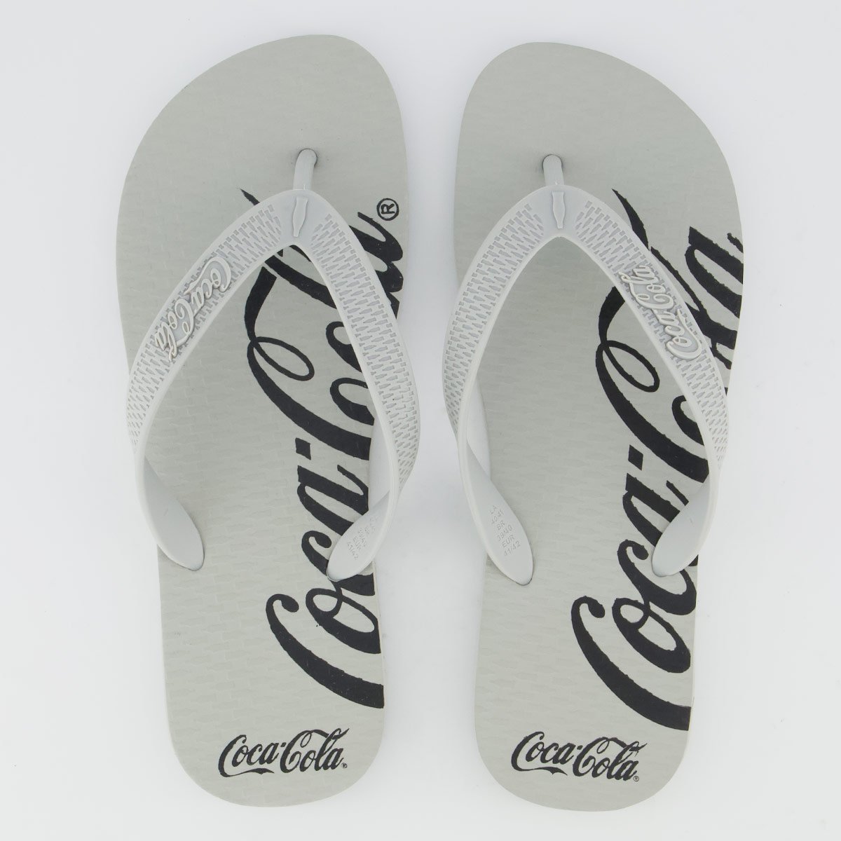 Chinelo Coca Cola Spencerian Cinza