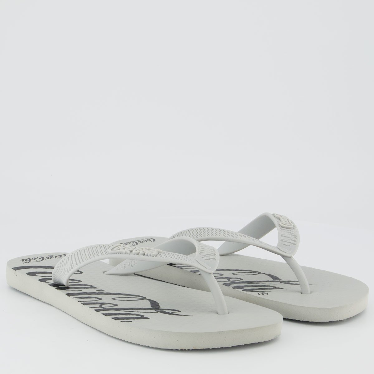 Chinelo Coca Cola Spencerian Cinza Cinza 3
