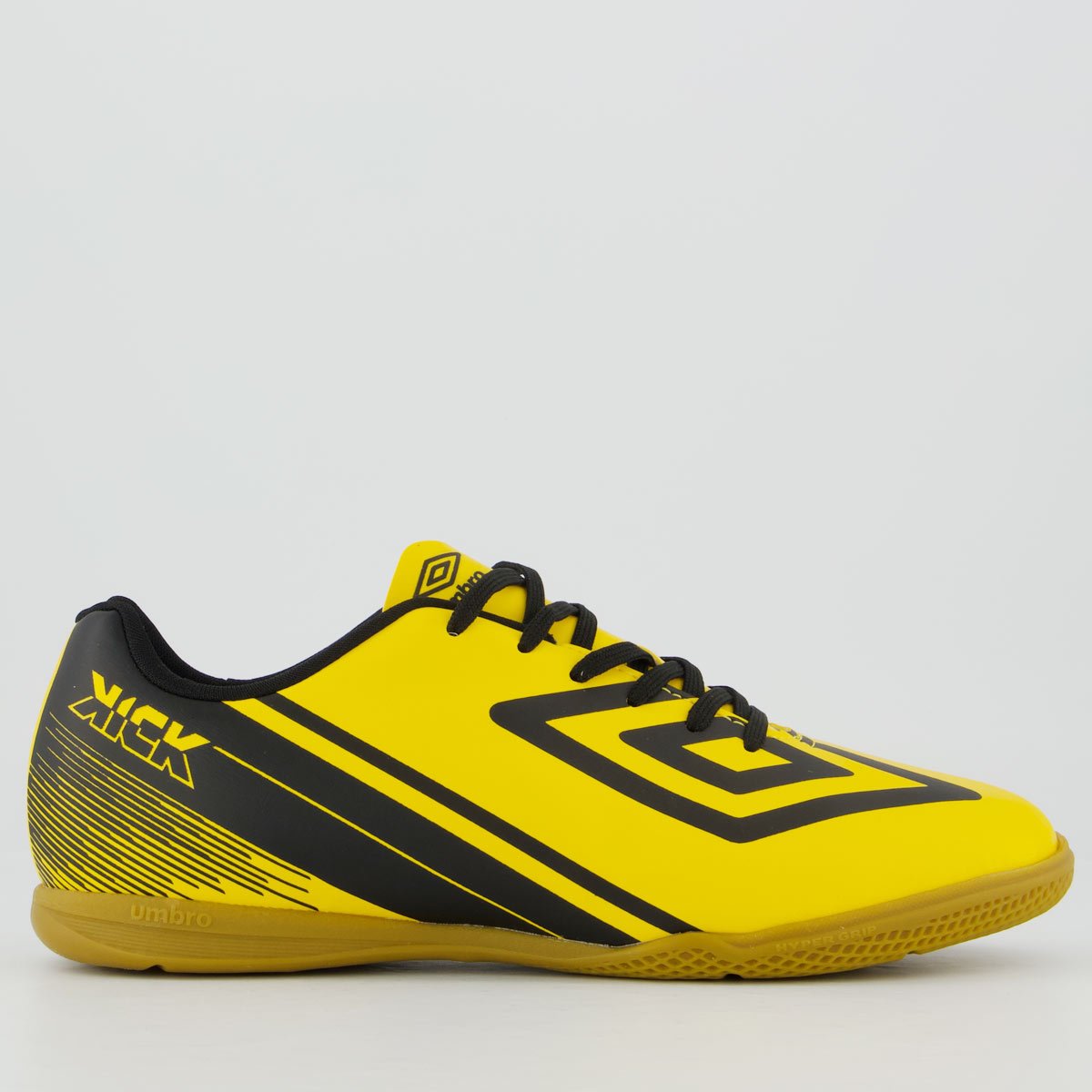 Chuteira Umbro Kick Futsal Amarela e Preta