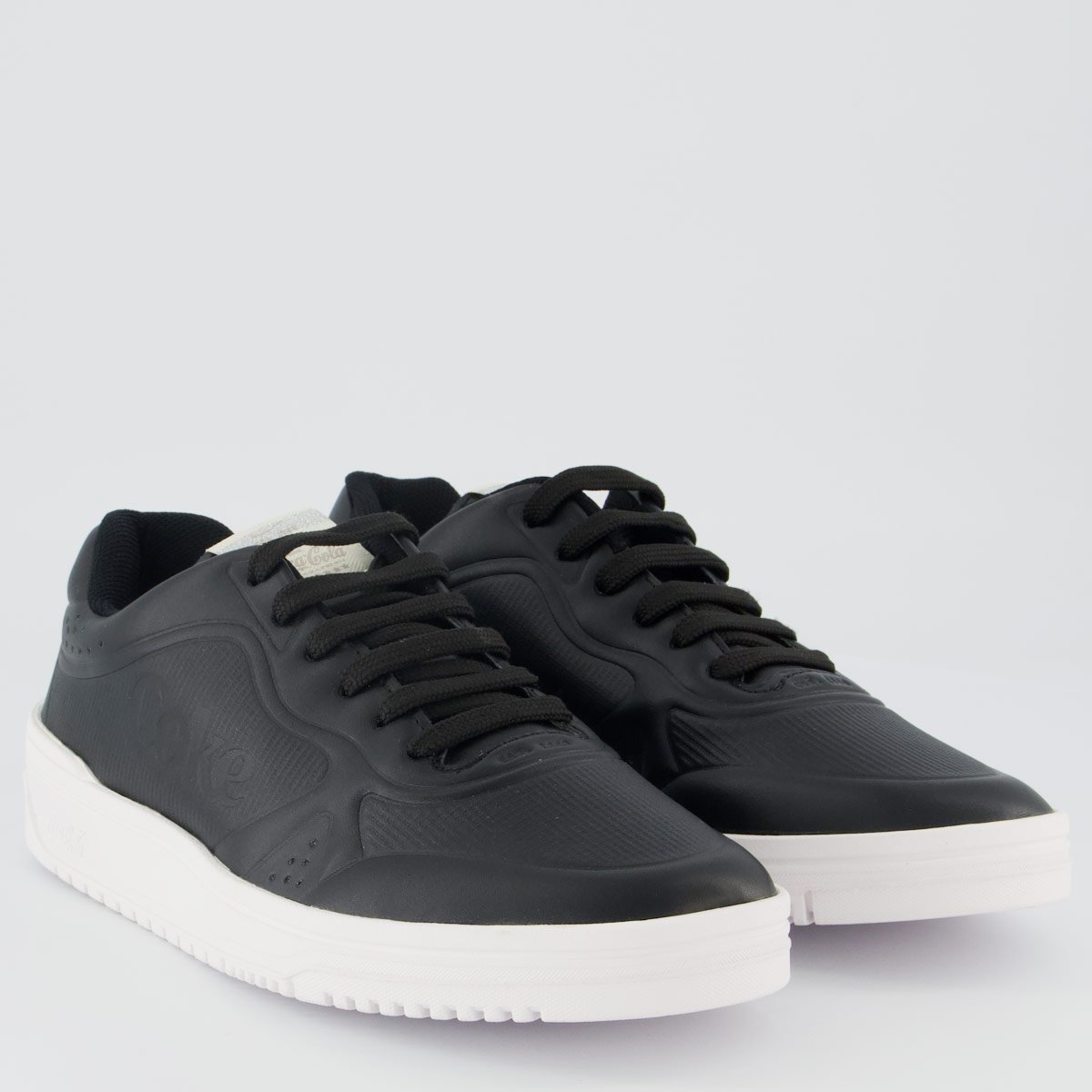 Tênis Coca Cola March Embossed Feminino Preto Preto 2