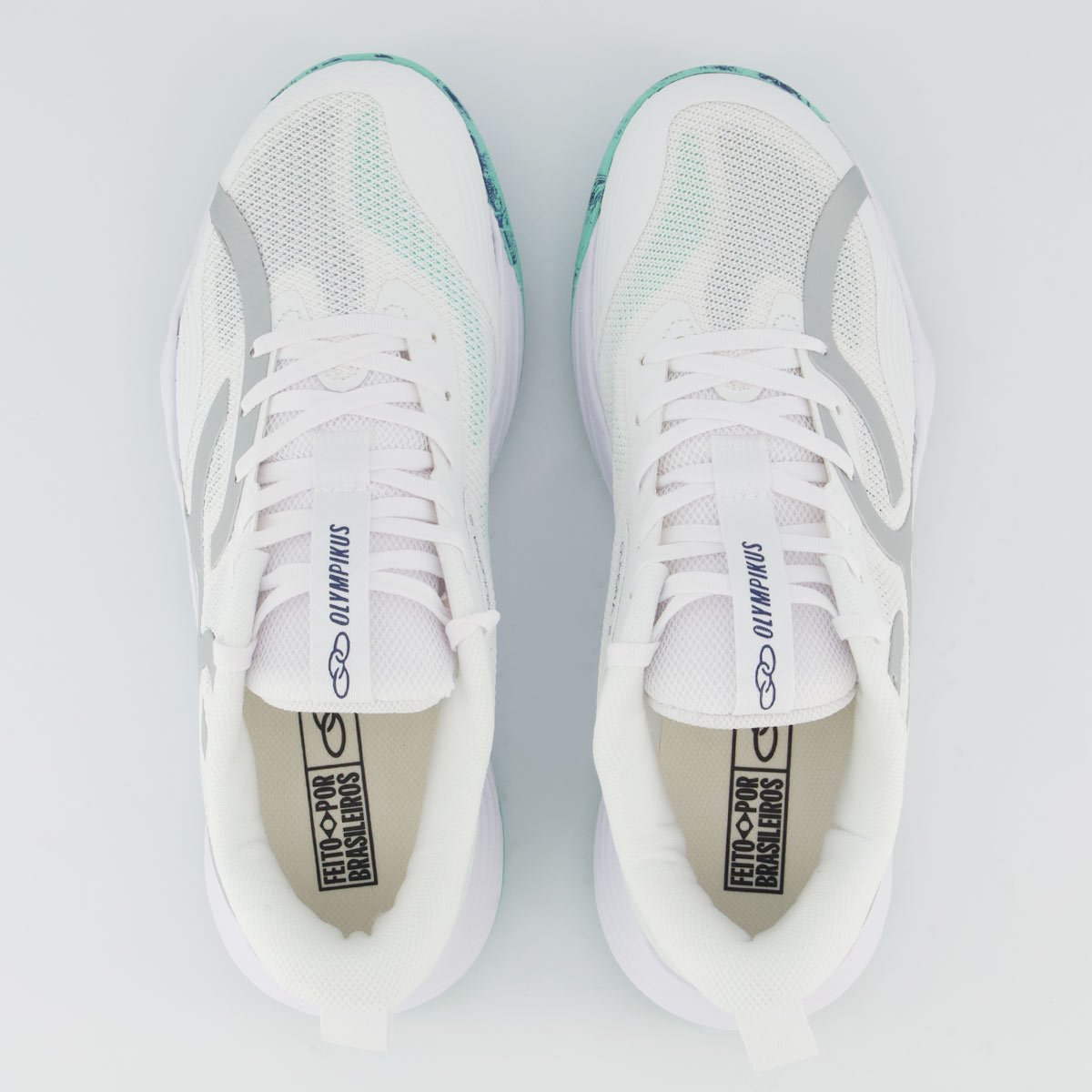 Tênis Olympikus Qu4dra 2 Feminino Branco e Verde Branco 4