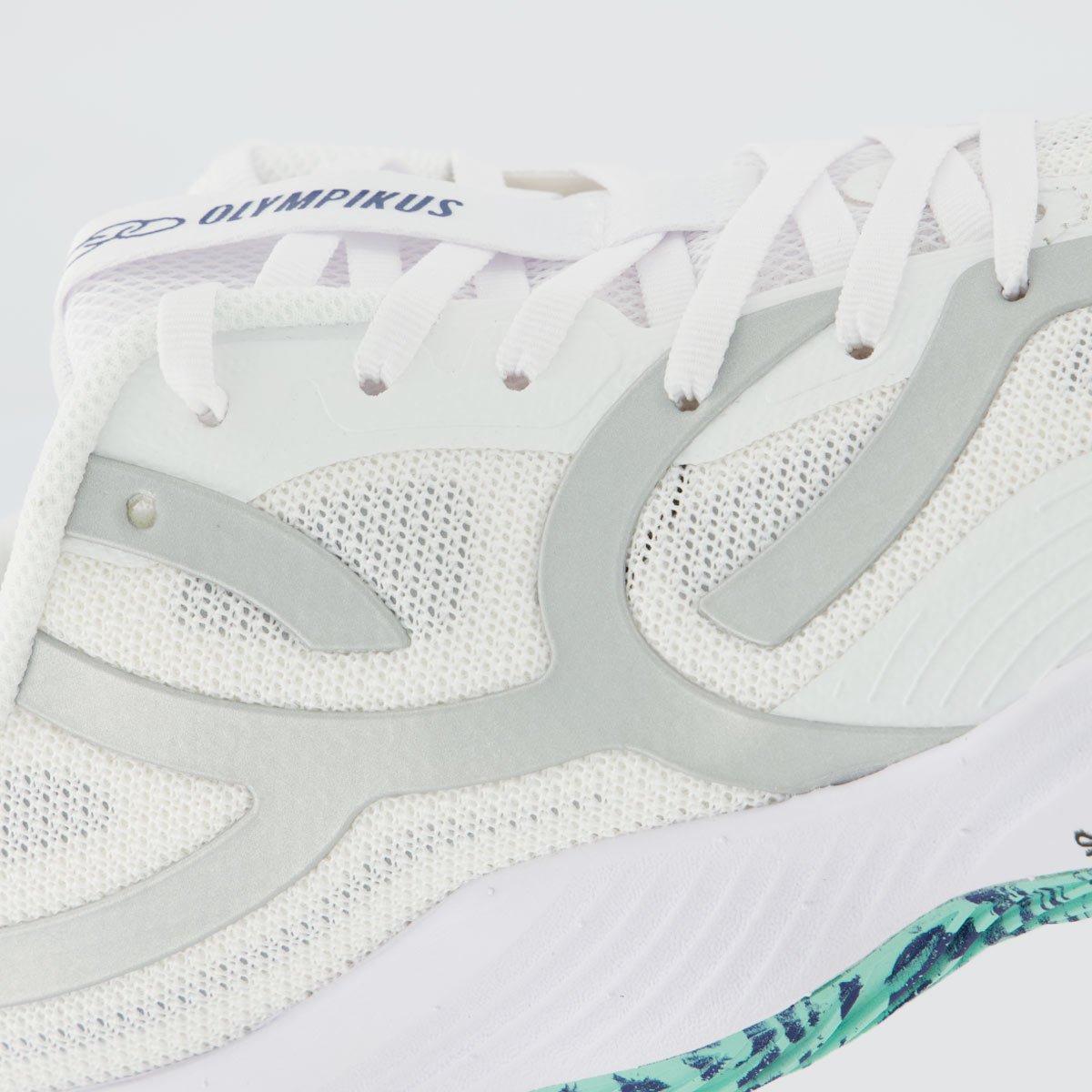 Tênis Olympikus Qu4dra 2 Feminino Branco e Verde Branco 7