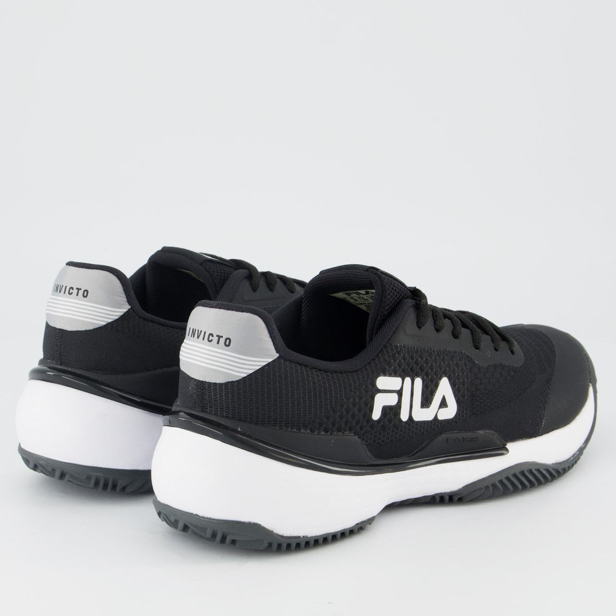 Tênis Fila Invicto Clay Feminino Preto e Cinza Preto 3