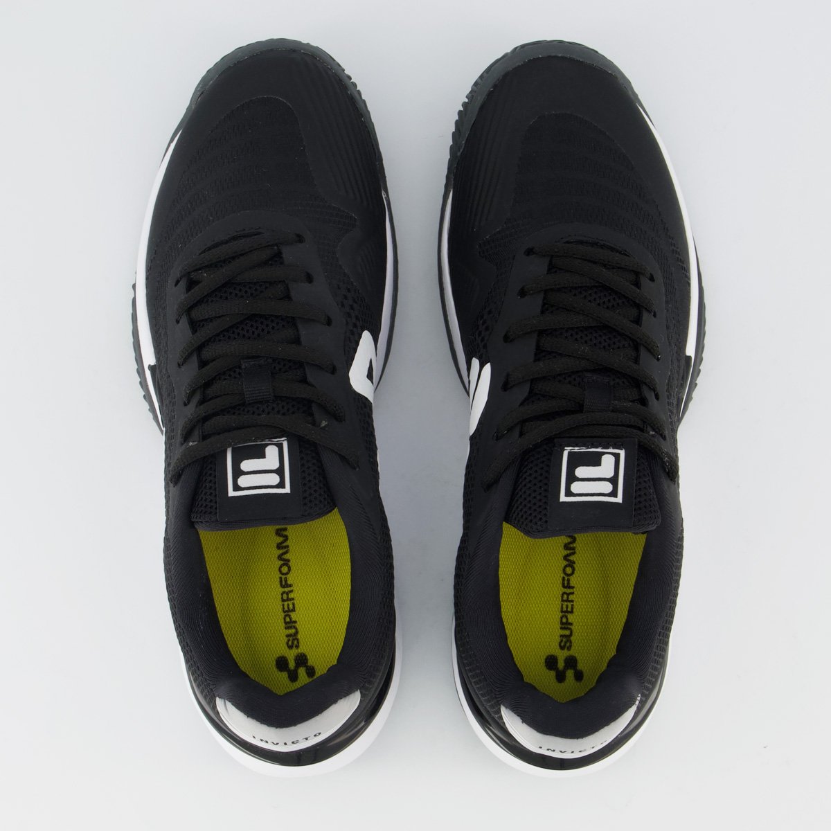 Tênis Fila Invicto Clay Feminino Preto e Cinza Preto 4
