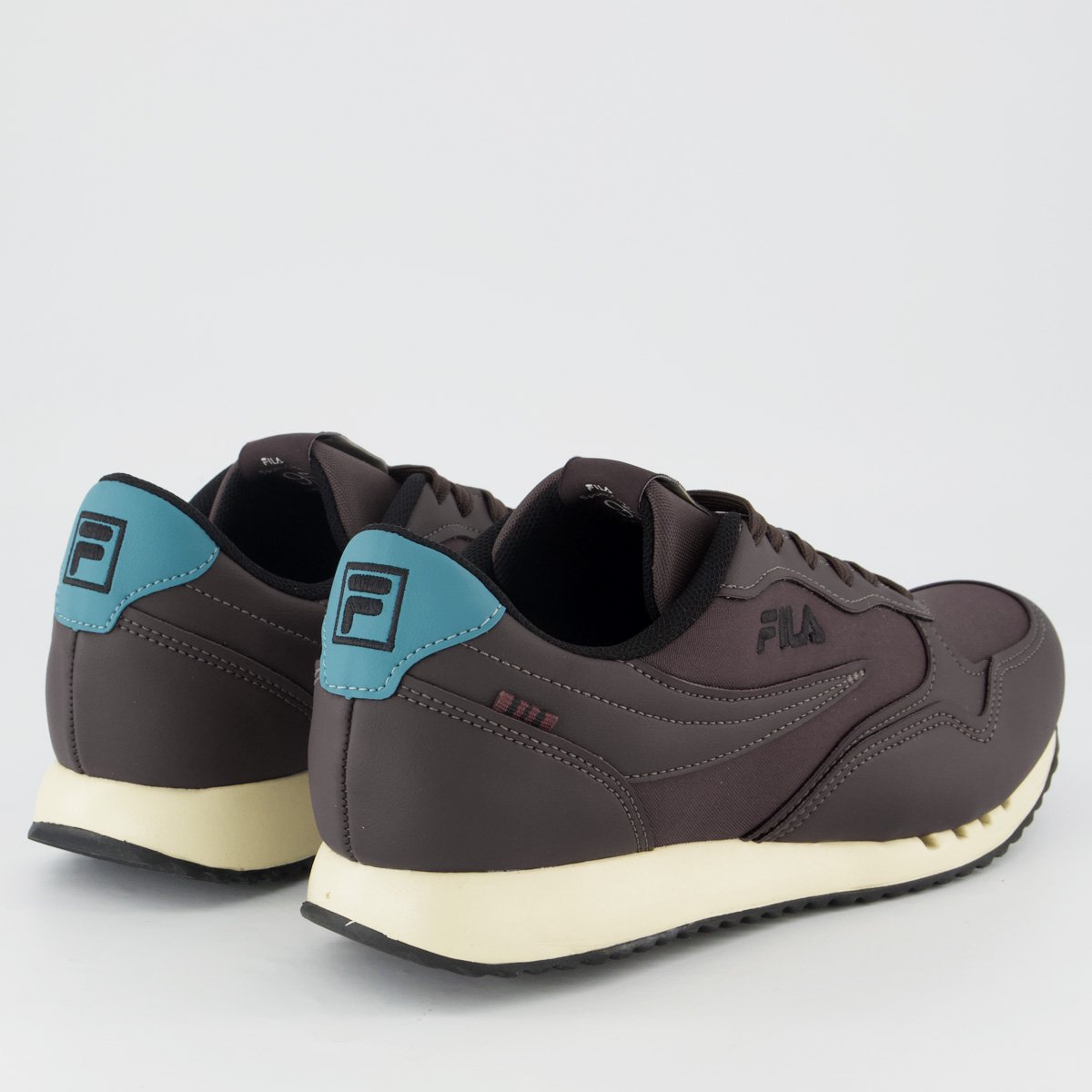 Tênis Fila Euro Jogger Vintage Marrom e Preto Marrom/Preto 3