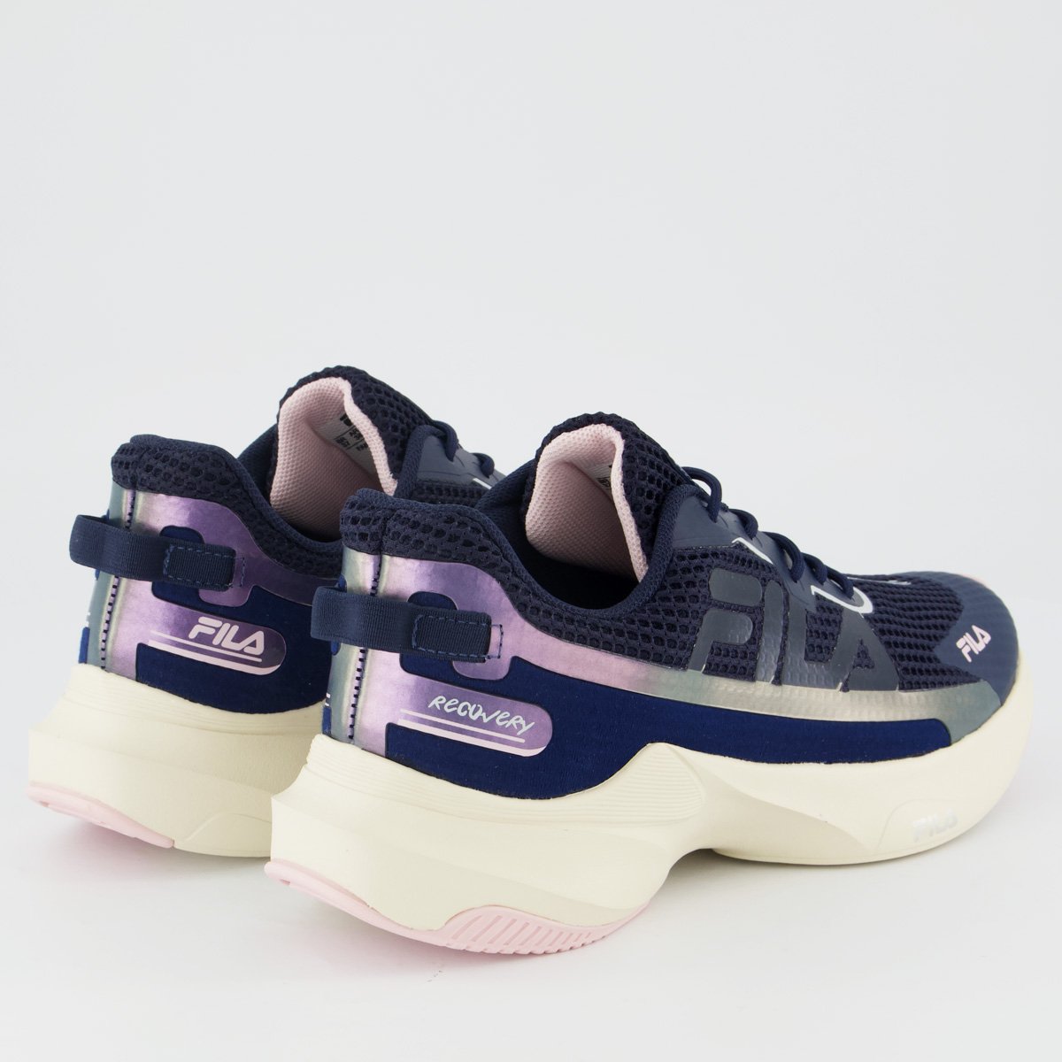 Tênis Fila Recovery Feminino Azul Marinho e Rosa Azul Marinho 3
