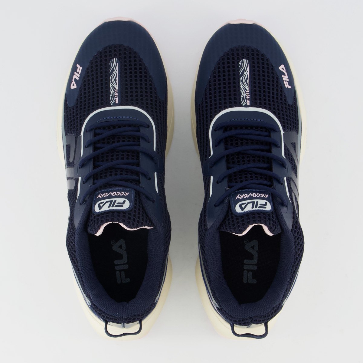 Tênis Fila Recovery Feminino Azul Marinho e Rosa Azul Marinho 4