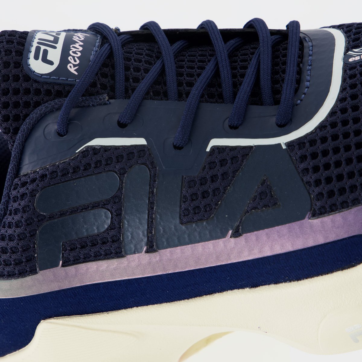 Tênis Fila Recovery Feminino Azul Marinho e Rosa Azul Marinho 7